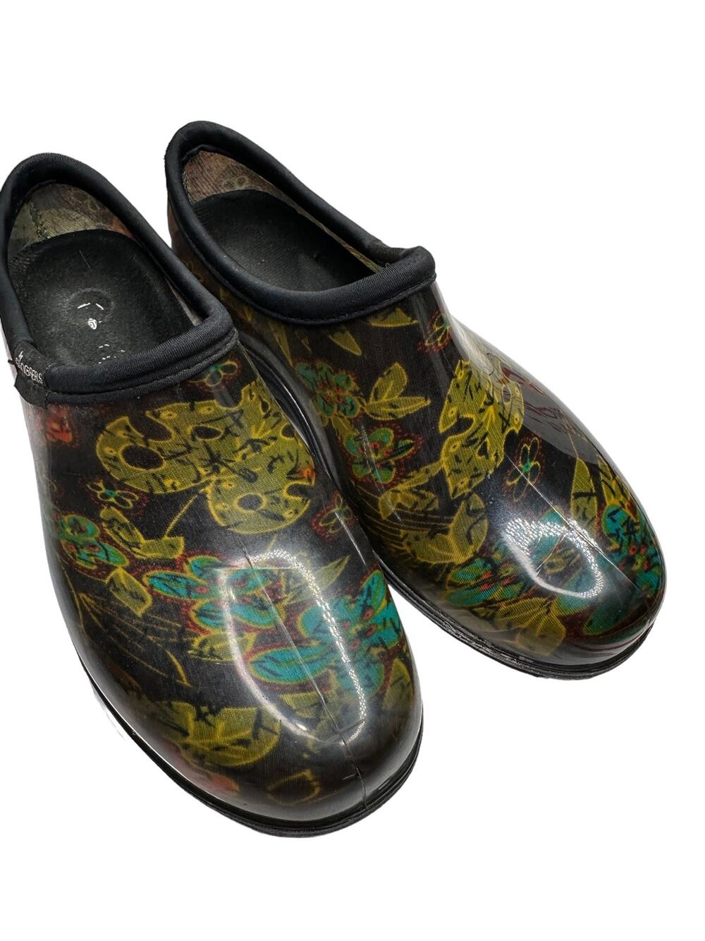 Sloggers gardening mules floral size 7